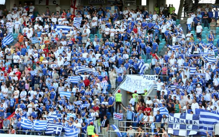 Estádio Algarve Faro/Loulé - Stimmung Griechenland