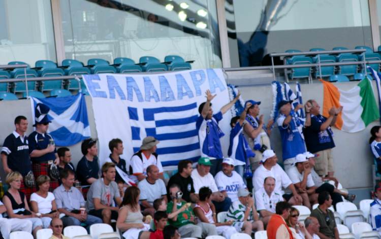 Estádio Algarve Faro/Loulé - Stimmung Griechenland