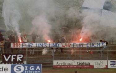 Gästefans von Nahem