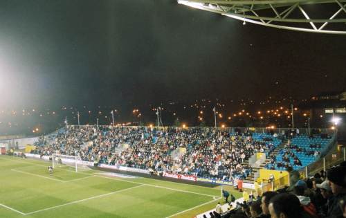 National Hockey Stadium, Milton Keynes - Hintertortribüne Heimfans (East Stand)
