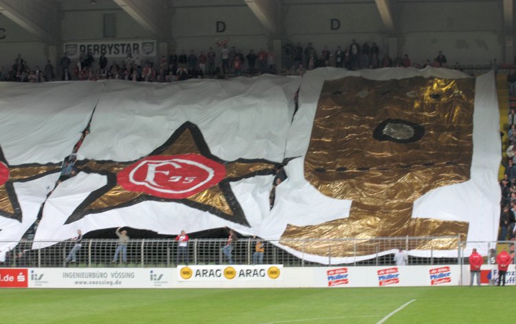 Grotenburgkampfbahn - Detail der Choreographie