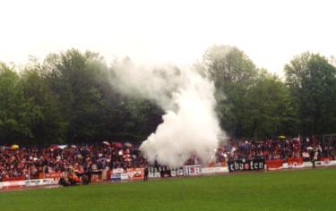 Stadion Sonnenblume - Fortuna läßt's Rauchen