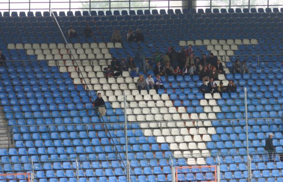Ruhrstadion - Hintertortribüne Detail